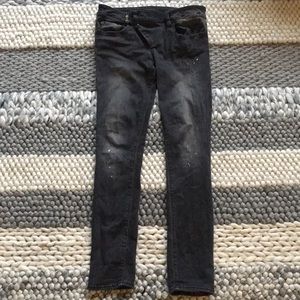 R13 Skinny Splattered jeans, Size 26